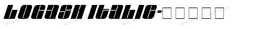 Logash Italic字体转换